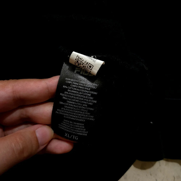 FILA | Men's Black Hoodie - Picture 7 of 10